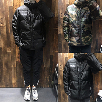 Hong Kong CHOCOOLATE autumn and winter mens alphabet print zipper hooded jacket down jacket 7151