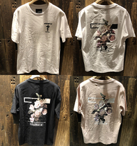 Hong Kong Chaoshop MUSARIUM DIV 21 xia Xia Mens handsome Back Flowers Pattern Short Sleeve T-shirt 20294