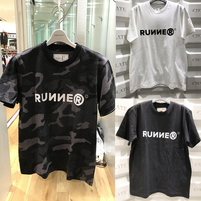 Hong Kong Chaoshop CHOCOOLATE 21 Summer Male Handsome Letters COLOUR PRINTED 100 LAP SHORT SLEEVE T-SHIRT 1335