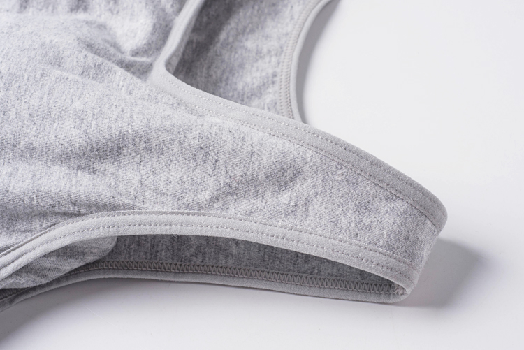 Áo ngực cotton cao cấp một mảnh vest mùa hè cotton không có vòng thép BRA-T có dây đeo đáy cốc quần lot