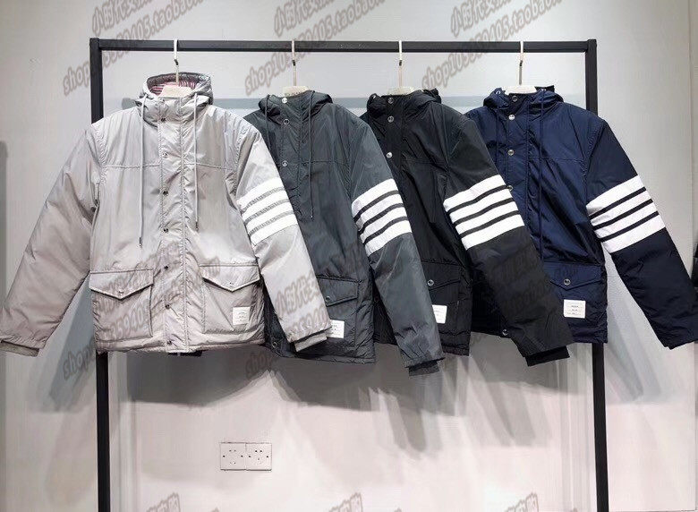 (Little Times France) Thom Browne Four bars with large pocket thickened Thickened Warm Down Jacket Jacket