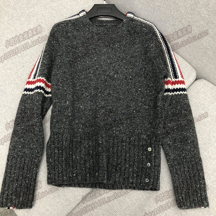 (LITTLE ERA FRANCE) Thom Browne TB male and female thick needle wool thickened display slim-knitted sweater