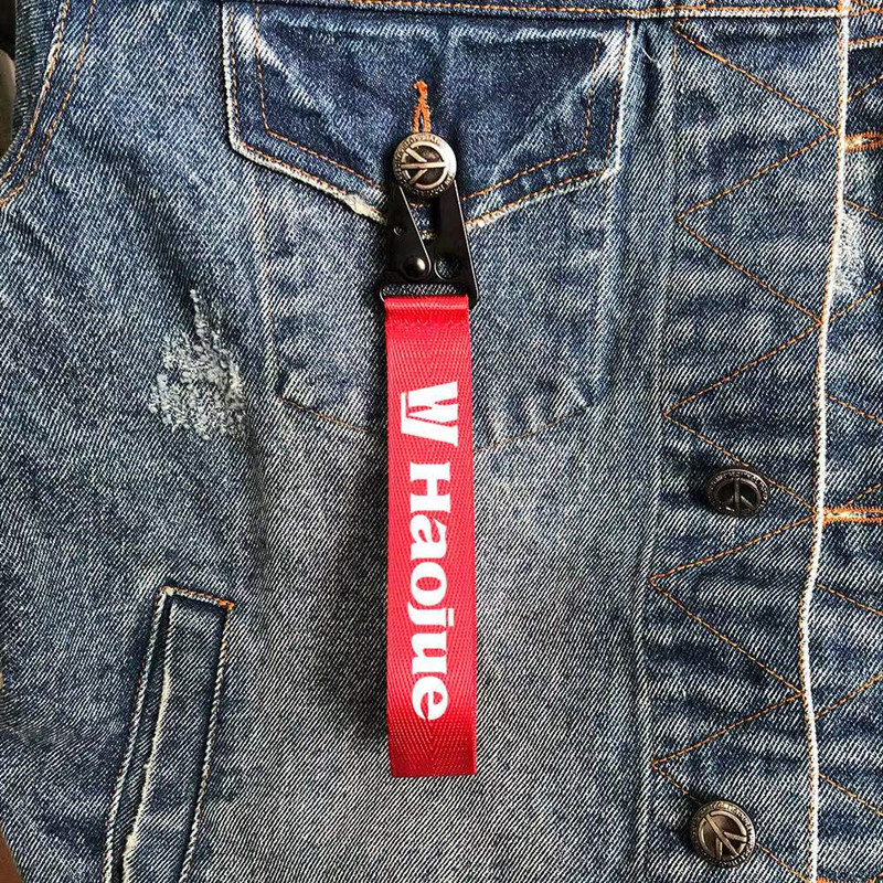 Personalized custom car key chain ribbon pendant creative motorcycle tide brand key chain exquisite lanyard decoration