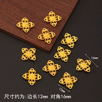 B Четырехлистые Clover Gold 10 штук Электрофоретическая защита цвета