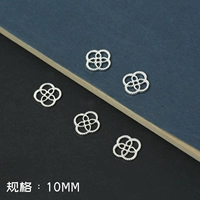 Четырехлистые серебро серебра 10 штук электрофоретической защиты цвета