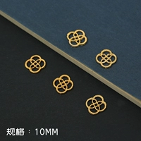 Четырехлистная клевер золото 10 штук Электрофоретическая защита цвета