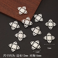 B Четырехлистые клевер серебро 10 кусочков Электрофоретическая защита цвета