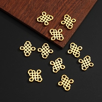 Китайский узел золото 10 штук Электрофоретическая защита цвета