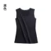 Miss Huang màu rắn cộng với áo vest nhung nữ ấm áp áo khoác phụ nữ mặc bó sát bó sát nhiệt đồ lót nữ áo lót nam cổ tròn Áo ấm