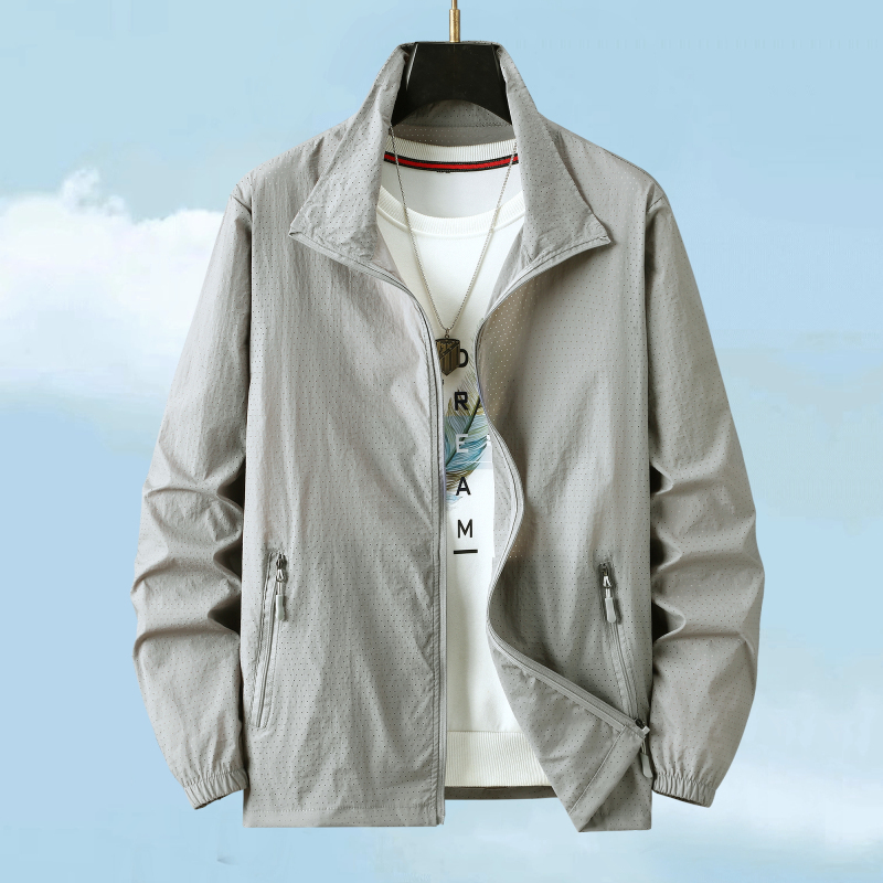 Mesh Sun Protection Clothing for Men, Summer Sports Top, Ultra-Thin, Trendy, Breathable, Perforated Jacket for Big and Tall Men, Plus Size Mesh Sun Protection Clothing for Men, Summer Sports Top, Ultra-Thin, Trendy, Breathable, Perforated Jacket for Big and Tall Men, Plus Size