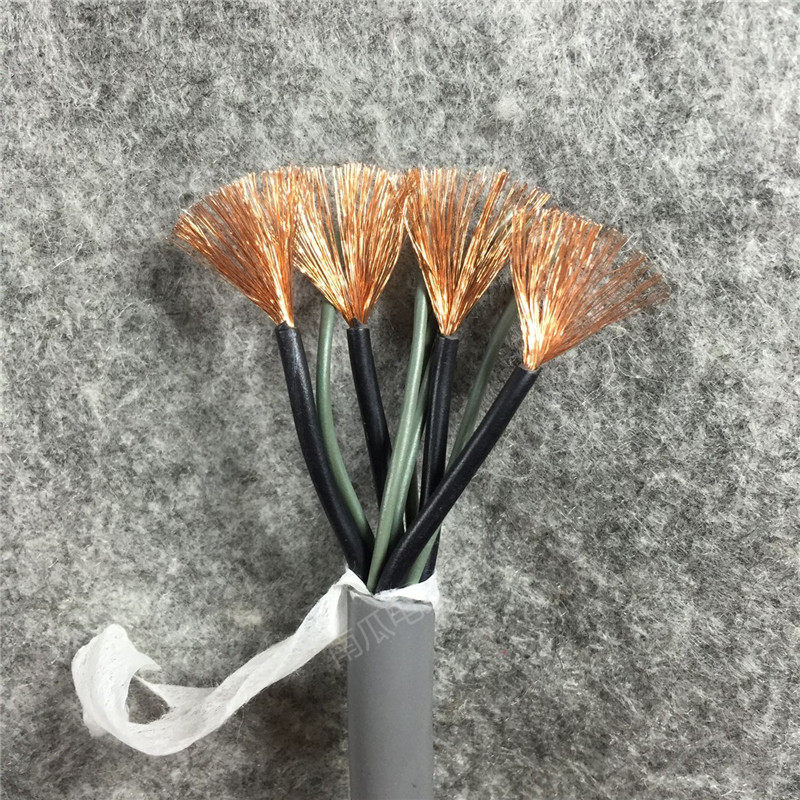 Import Cable Drag Chain 4 Core 1 Squared Coded Power Cord Filament Resistant Flex Resistant Tensile Soft