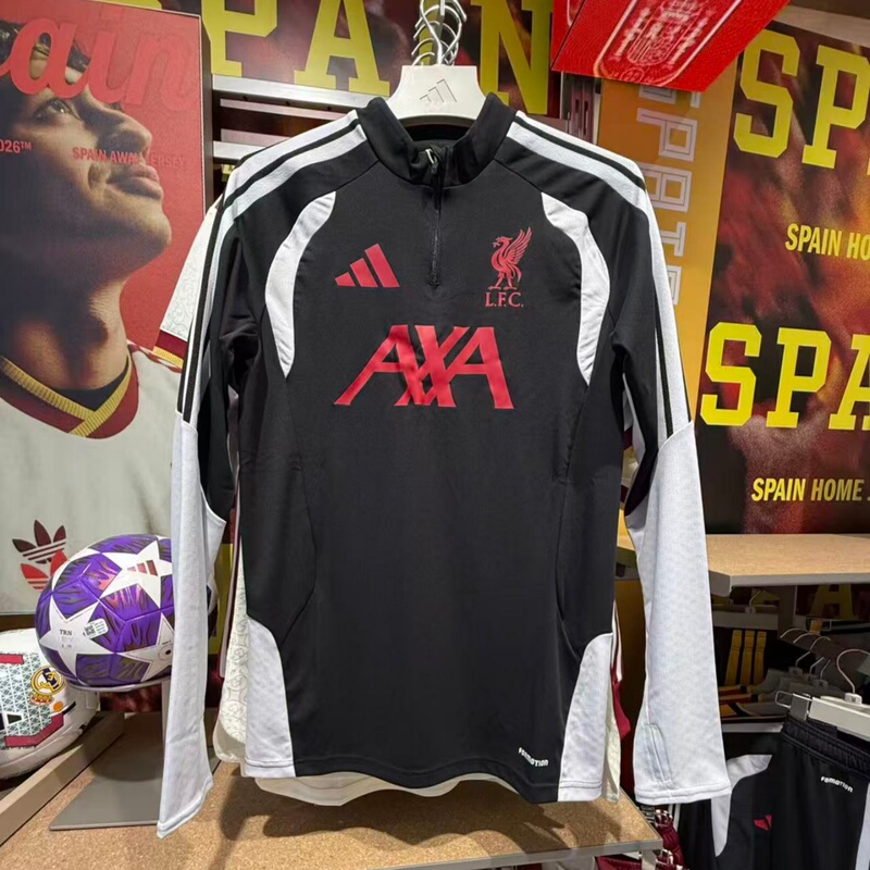 Adidas Adidas 26-27 Premier League Liverpool Football Training Half-Zip Long-Sleeved Sweatshirt Kb5774 Adidas Adidas 26-27 Premier League Liverpool Football Training Half-Zip Long-Sleeved Sweatshirt Kb5774