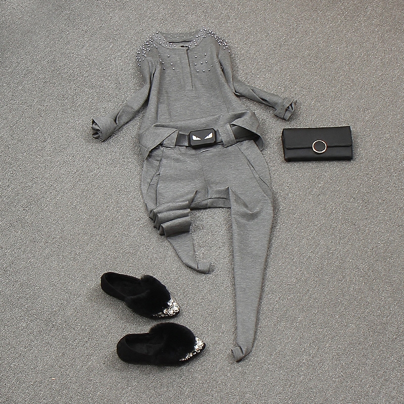 Lovetail European Station 2022 New Autumn and Winter Suit Women's Korean Style Small Fragrant Style Slim Ladies Fashion Two-piece Set