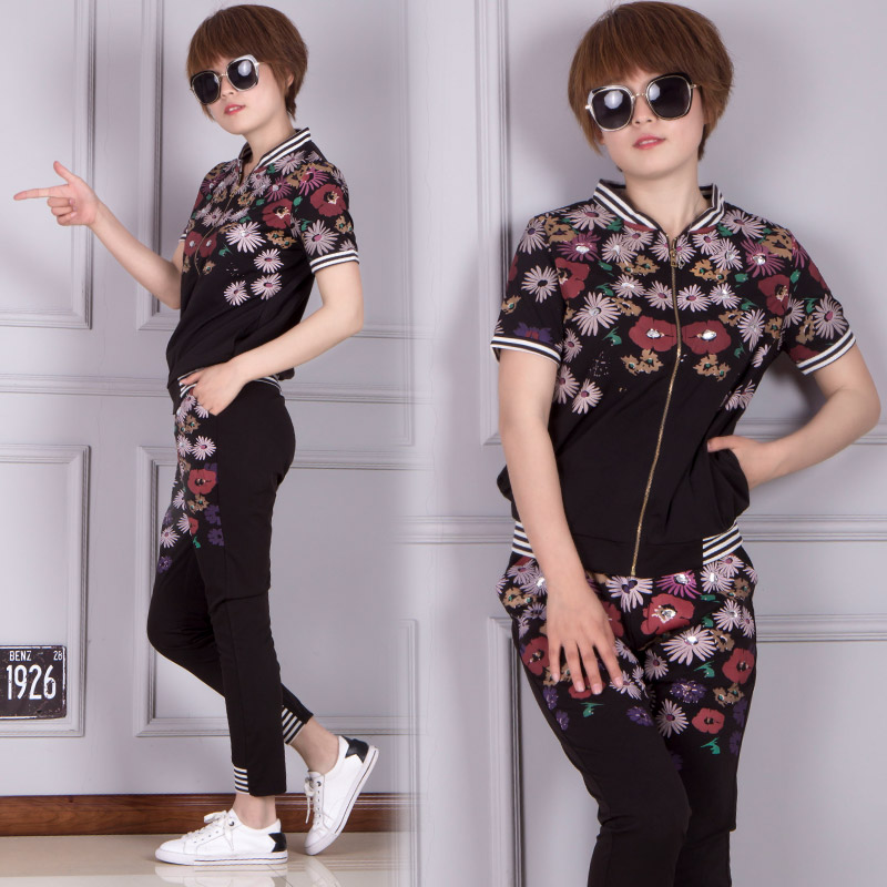 Look Tail 2023 European Station Spring and Autumn New Printing Spring - Autumn Spring - Autumn Campaign Two Casual Harlen Trouser Fitness Han Edition