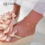 Thích thưởng thức vòng chân nữ phiên bản Hàn Quốc của chàng sinh viên giản dị hoang dã Học sinh mới sao Sen mặt trăng dây chuyền mắt cá chân vòng chân bạc tây tạng