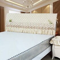 Minimalist 1 2 m headboard cover 1 5 m headboard set 1 8 m hood 2 m bed solid wood protective cover bed head cabinet towels