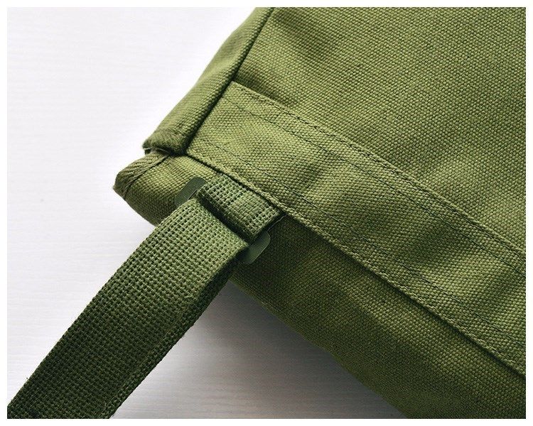 Nostalgic old bag shoulder bag army green shoulder bag old-fashioned canvas yellow bag wordless bag red props