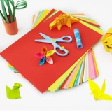 Оригами, поделки из бумаги, цветная карта, белый картон, бумага для рисования для школьников, DIY, увеличенная толщина