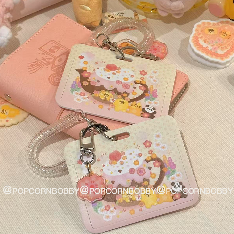 PopcornBobby Fried Dog Card Holder, Bus Card, Student Card, Meal Card, Small Card Storage, Original Design, Hanging Rope, Horizontal