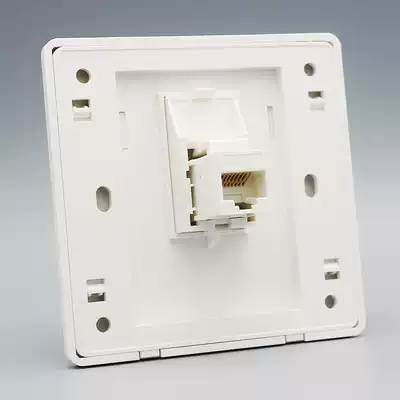 Type 86 single-port gigabit Type 6 network straight-through head panel CAT6 computer network cable port Female-to-female extension cable socket