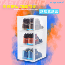 Acrylic shoe box Full transparent TASTEBLUE CONTAINING BOX AJ BALL SHOES ANTI-OXIDATION PLASTIC SHOES WALL SHOE CABINET
