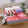 Nệm flannel 0,9 m ký túc xá sinh viên 1,8 m giường đôi nhíp dày trải giường đệm đơn giá nệm kim cương