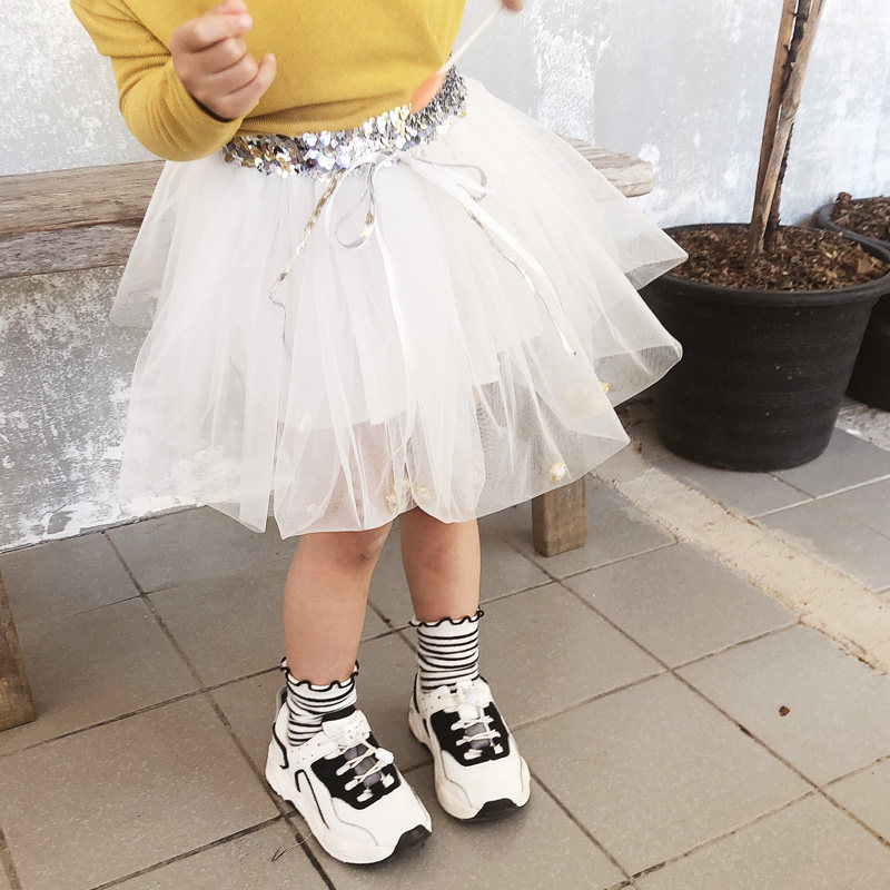 2022 girls clothing spring new mesh Korean children's short skirt tutu skirt baby girl western princess dress