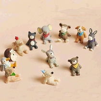 zakka ornaments Look up at the sky starry sky Resin small animal shooting props Take pictures Photography props ornaments