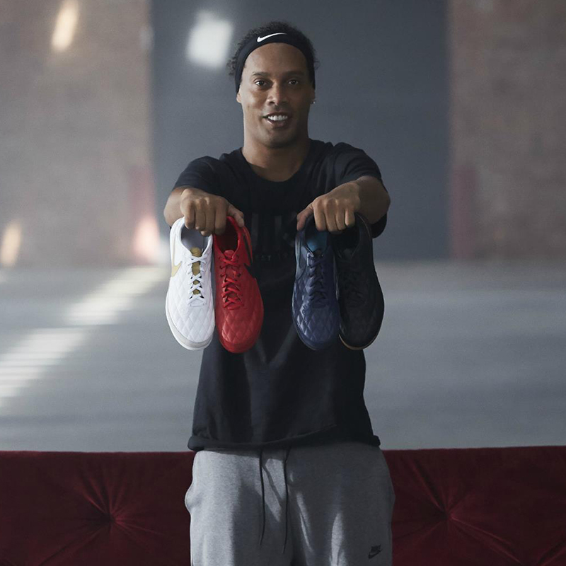 Nike Nike Legend Ronaldinho 7 Pro 10R TF đinh gãy móng chân cỏ nhân tạo giày da bóng đá nam AQ2212 - Giày bóng đá giày thể thao adidas nam