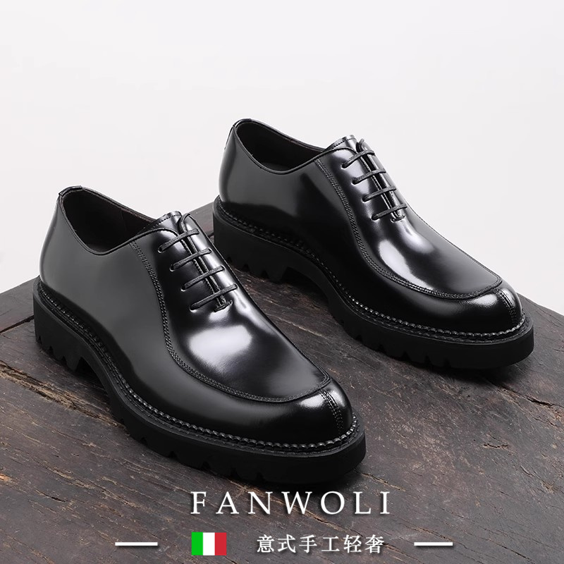 Fwl2026 New Autumn and Winter Genuine Leather Business Shoes Men's Formal Loafers Casual Groom Wedding Shoes Men's Shoes