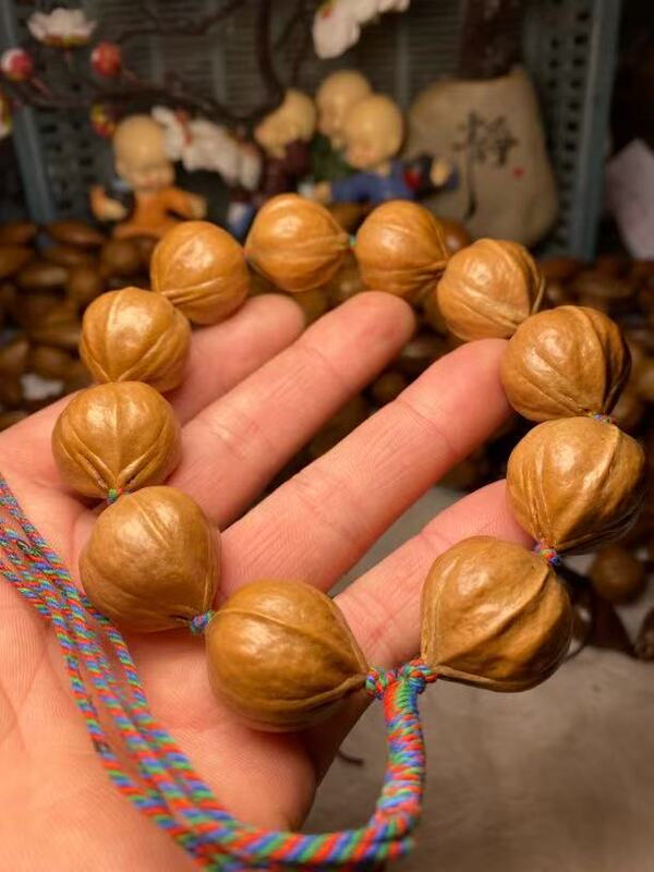 Original Olive Pit Bracelet Made from Plum Pit Iron Core and Garlic Head Short Round Material, Olive Pit Handheld Ornament 1.8 Original Olive Pit Bracelet Made from Plum Pit Iron Core and Garlic Head Short Round Material, Olive Pit Handheld Ornament 1.8