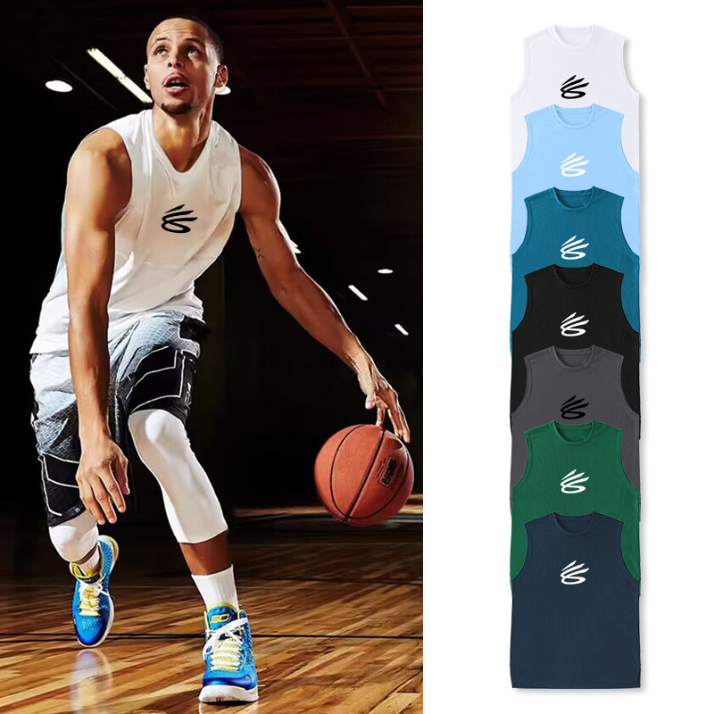 Curry American Basketball Vest Drops Basket Suit Summer Speed Dry Loose Breathable Sleeveless T-shirt Fitness Training Jersey Tide-Taobao