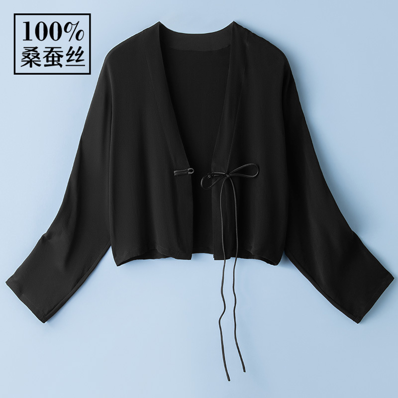 100% Mulberry Silk Sun Protection Shawl for Women, 2026 New Summer Style, Suitable for Pairing with Dresses and Cheongsams, Cardigan for Air-Conditioned Rooms