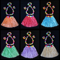 Lin Fang 70g Halloween hula performance costume garland childrens hula length 30cm set