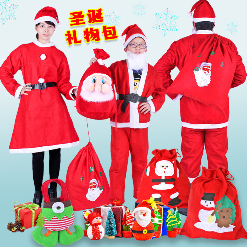 Lin Fang Santa gift bag carrying bag Gold Velvet non-woven large back bag Snowman tote bag Gift bag gift box