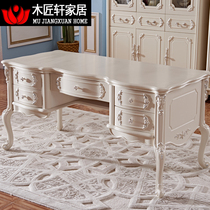 Simple European desk computer desk study desk desk desk home childrens writing desk desk and chair combination