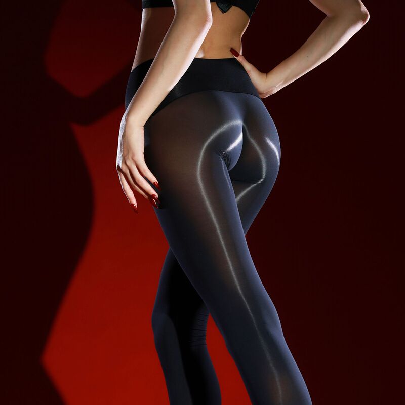 Autumn and Winter Shiny Thick Black Stockings for Men and Women, Seamless Glossy Leggings, Slimming Velvet Pantyhose, Detachable