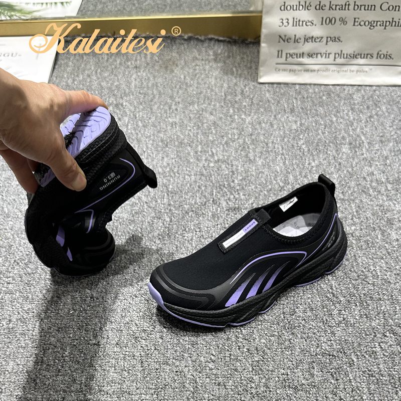 Kalaites Women's Casual Shoes, Flat-Soled, Soft-Soled, Non-Slip, Wear-Resistant Beanie Shoes 76260, Breathable, Lightweight Hiking Shoes