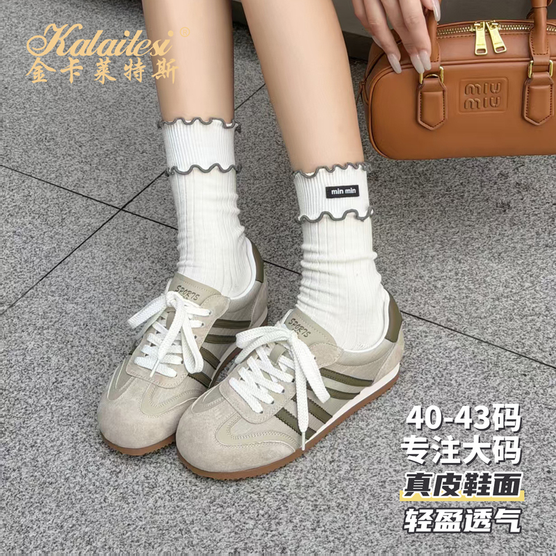 Kalaites Large Size Women's Shoes 2026 Autumn Lightweight Breathable Mesh Versatile German Training Shoes Soft-Soled Sports Casual Shoes