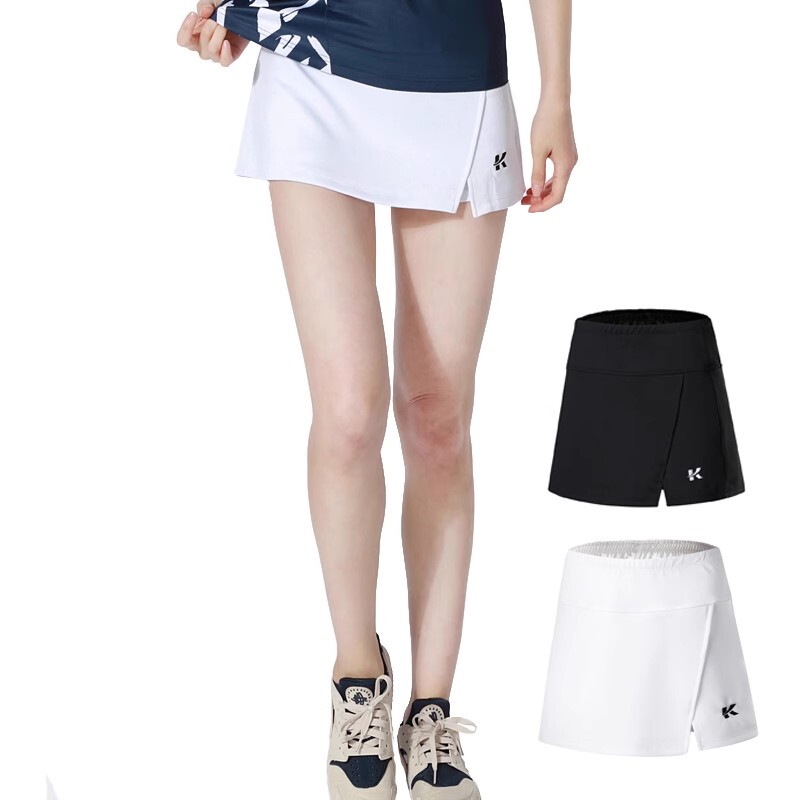 Quick-Drying Badminton Skirt for Women, Sports Short Skirt, Table Tennis Clothing, Running, Fitness, Yoga Half Skirt, Fake Two-Piece Skirt