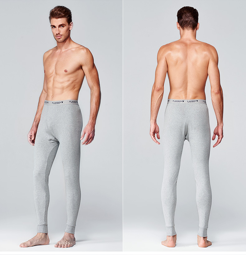Playboy nam quần ấm phần mỏng mùa thu và mùa đông mỏng cotton nam mùa thu quần thanh niên cơ sở cotton quần cotton quần áo giữ nhiệt nam