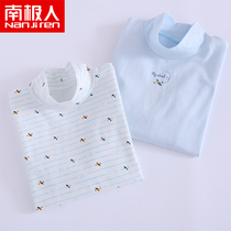 Antarctic boys half high collar cotton underwear autumn clothes children Middle collar base shirt big children cotton sweater sweater