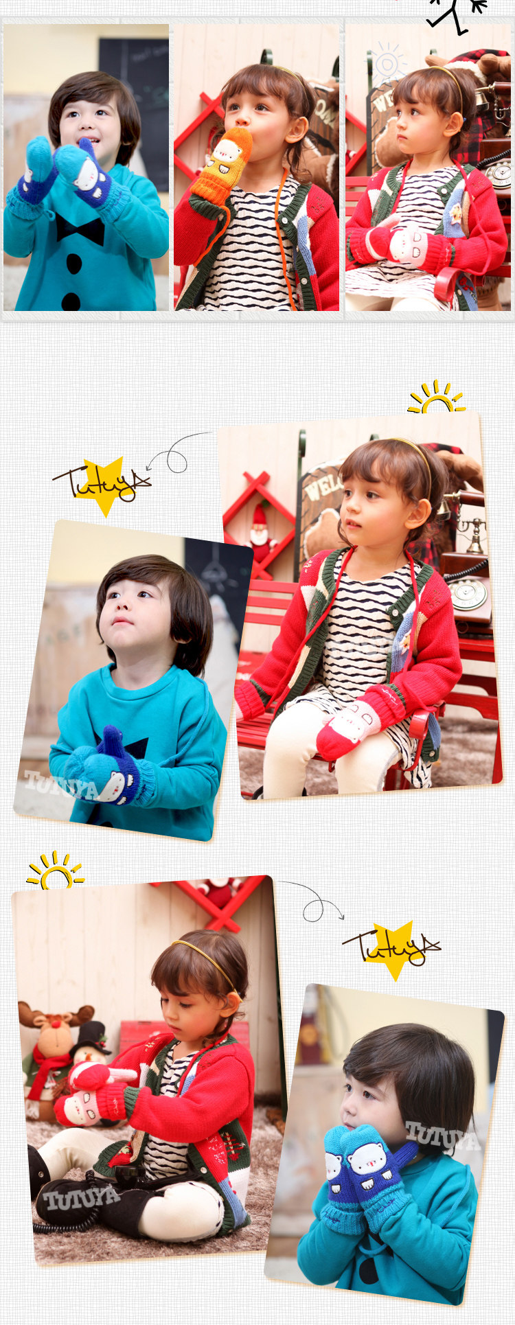 Gants pour enfants en de laine - Ref 2146879 Image 25