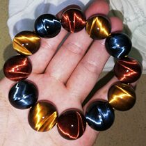 Color tiger eye stone collection lightning eye yellow tiger eye stone bracelet male tiger eye stone tiger eye hand string tiger spar stone 8A