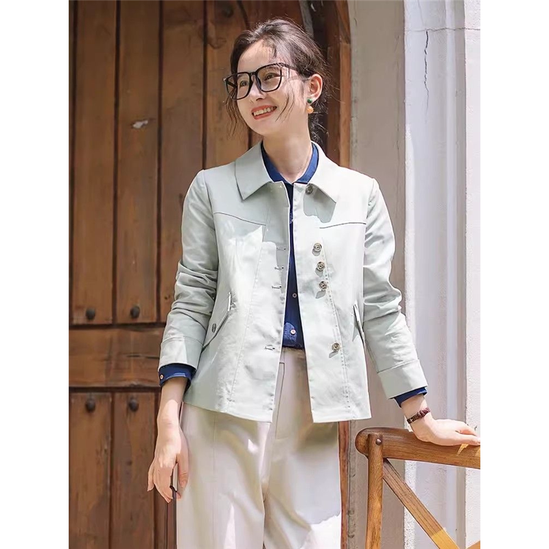 Windbreaker Jacket for Women, Spring and Autumn 2026 New Style, Versatile, High-End, Elegant, Casual, Short Jacket for Petite Figures