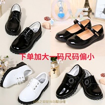 Children Leather Shoes 2021 Spring Summer Leather Shoes Black Inglées Choral Student Shoes Boys Performance Shoes School Shoes