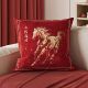2026 Light Luxury Horse Year Pillow New Year Pillow Core Pillowcase Wedding Room Red Wedding Bedroom Super Soft Cushion Pillow