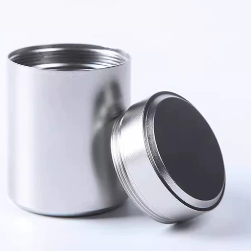 Металлический маленький чай из нержавеющей стали, портативное маленькое металлическое хранилище для путешествий