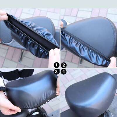 Electric bike seat covers, leather seat cushion covers for electric bikes, all-season universal, waterproof and sun-proof, Aima Yadea bicycle covers