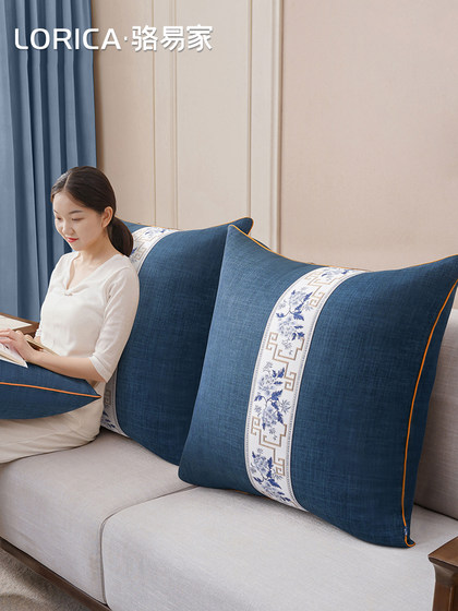 骆易家中式大抱枕客厅沙发含芯靠枕套床头靠垫轻奢高级感大靠背垫